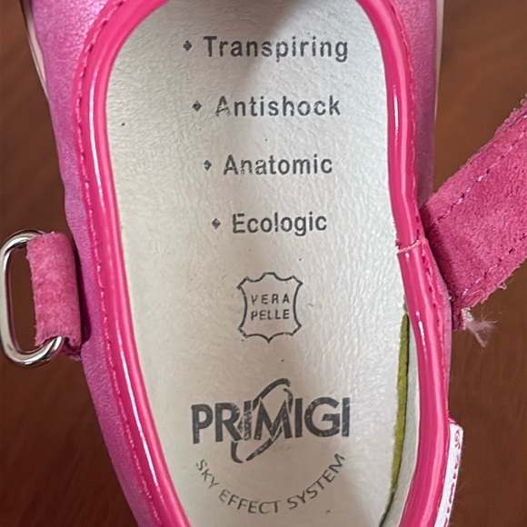 Primigi pink studded Mary Jane, pink leather, size 5.5 - Picture 7 of 10